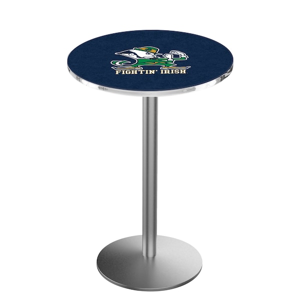 42" Stainless Steel Notre Dame Leprechaun Pub Table